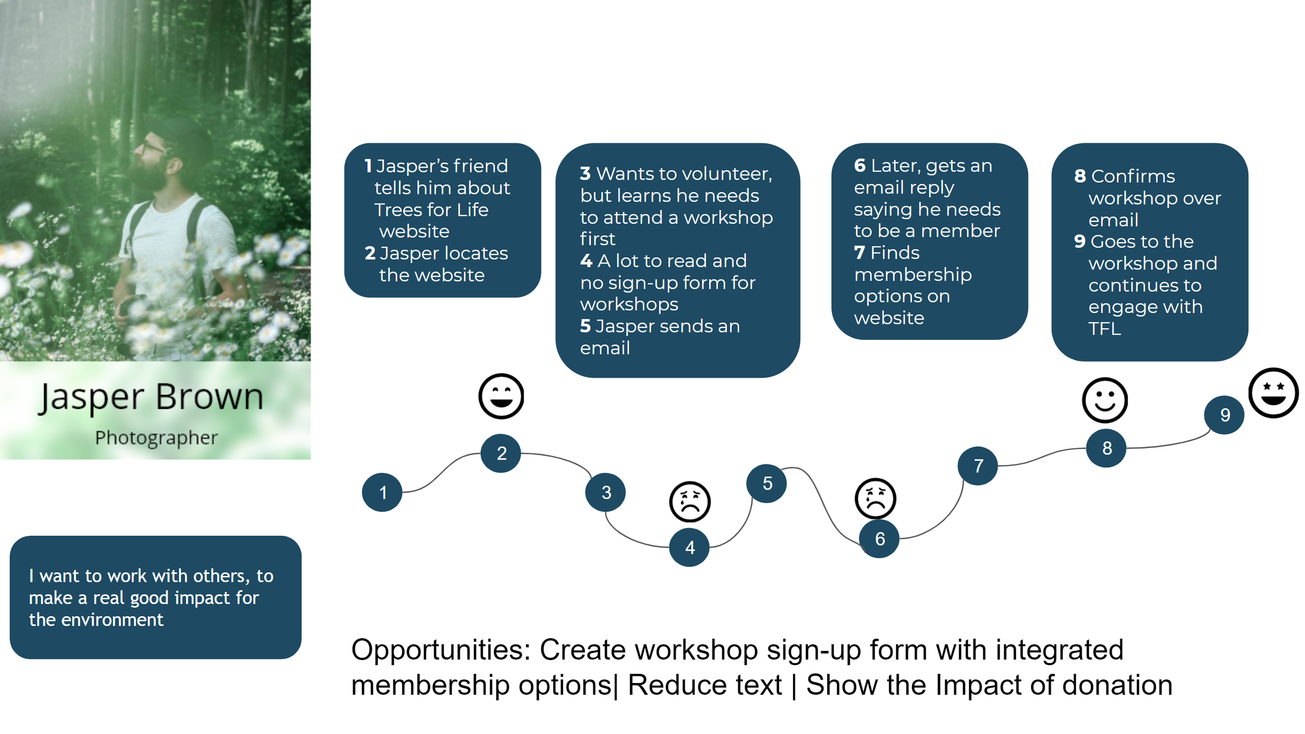 User journey map